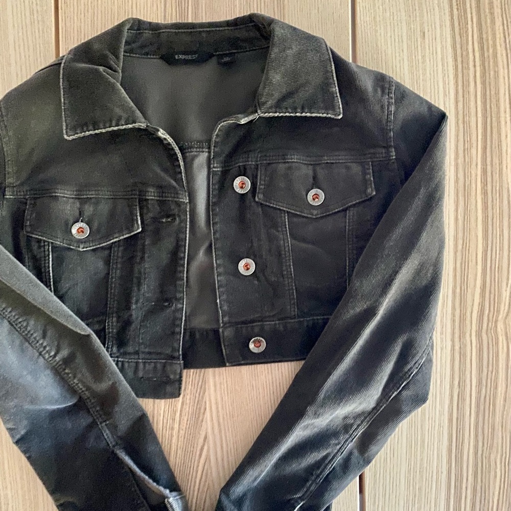 ジャケット・アウター EXPRESS Leather collar corduroy jacket EXPRESS Leather collar corduroy jacket Express Corduroy Jacket